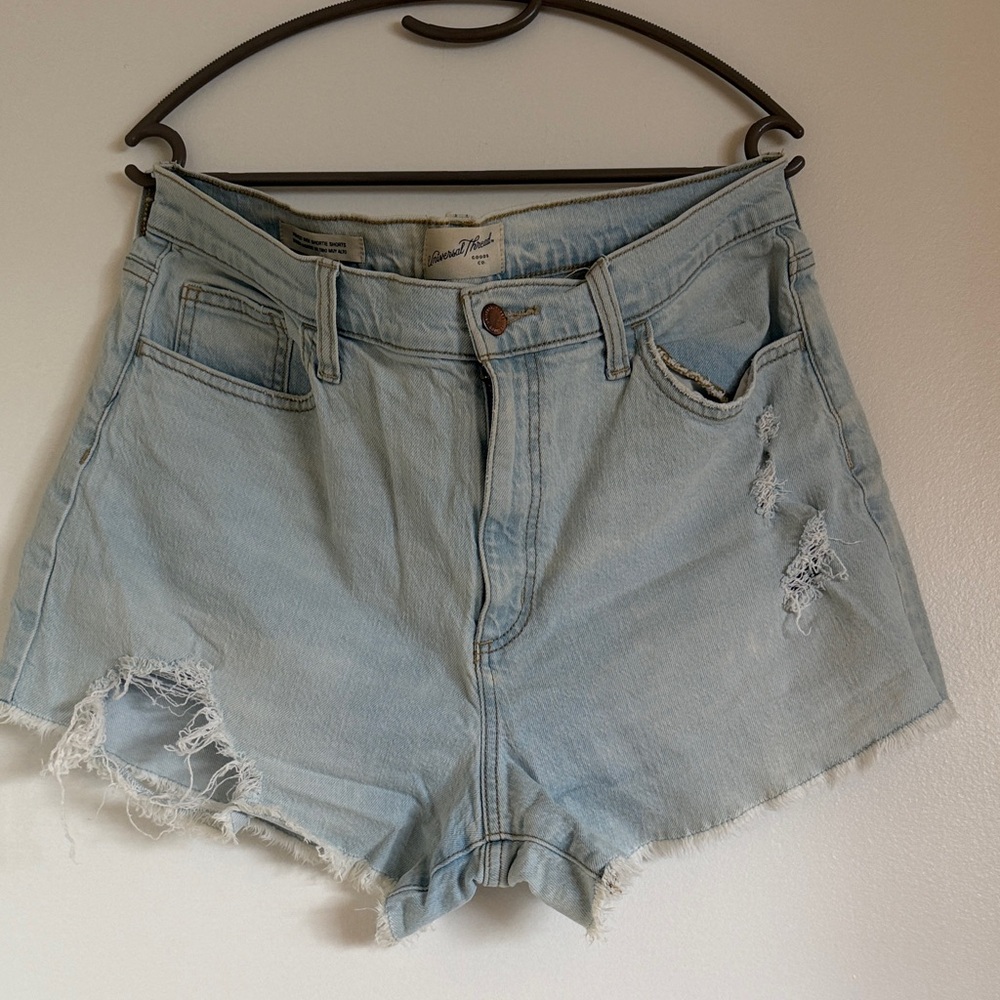 Universal Thread Faded Blue Ripped Jean Shorts